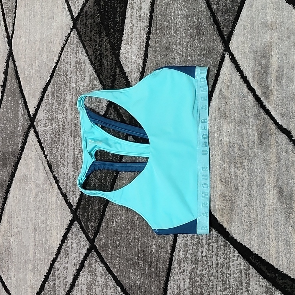 UNDER ARMOUR TROPICAL TIDE CUT-OUT T-BACK LOW-IMPACT SPORTS BRA MEDIUM
